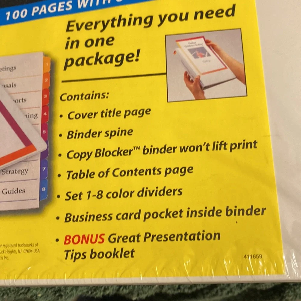 NWOT Set of two complete view binder kits with dividers